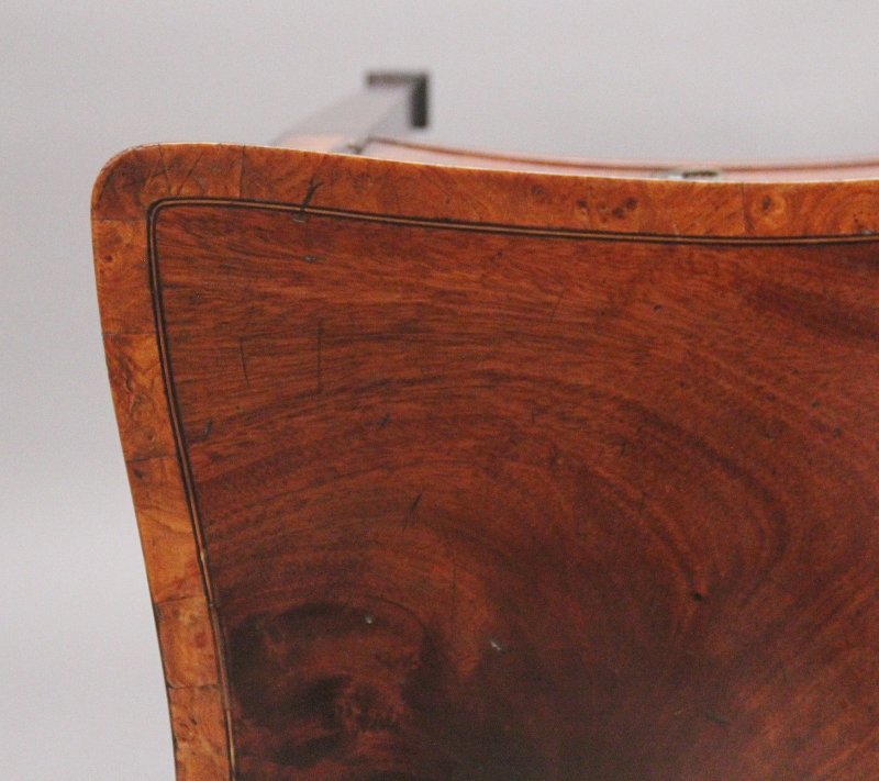 19th Century mahogany and burr elm sideboard