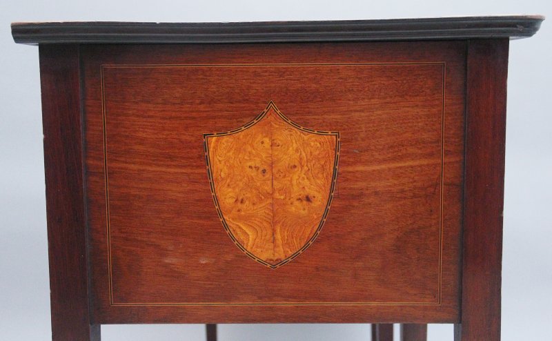 19th Century mahogany and burr elm sideboard