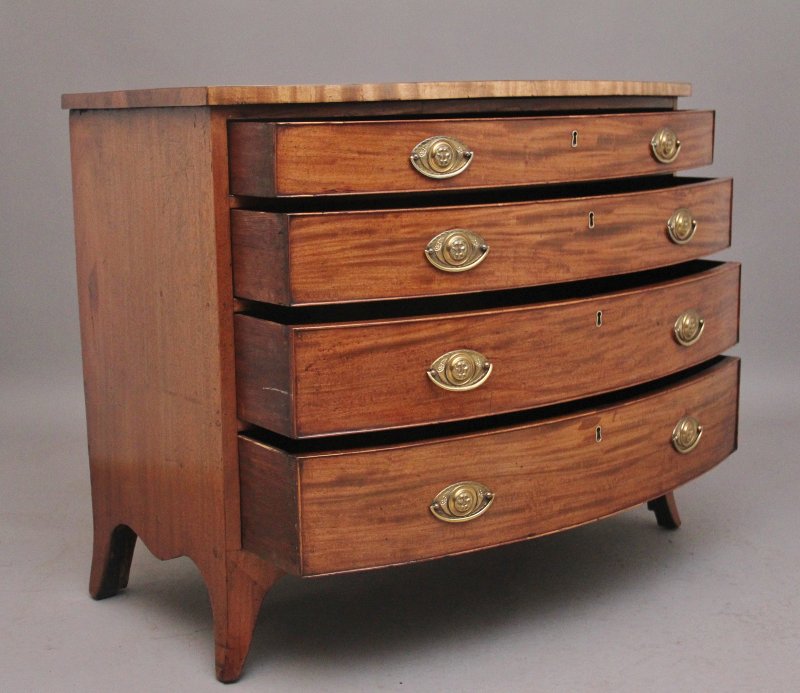 19th Century mahogany bowfront chest
