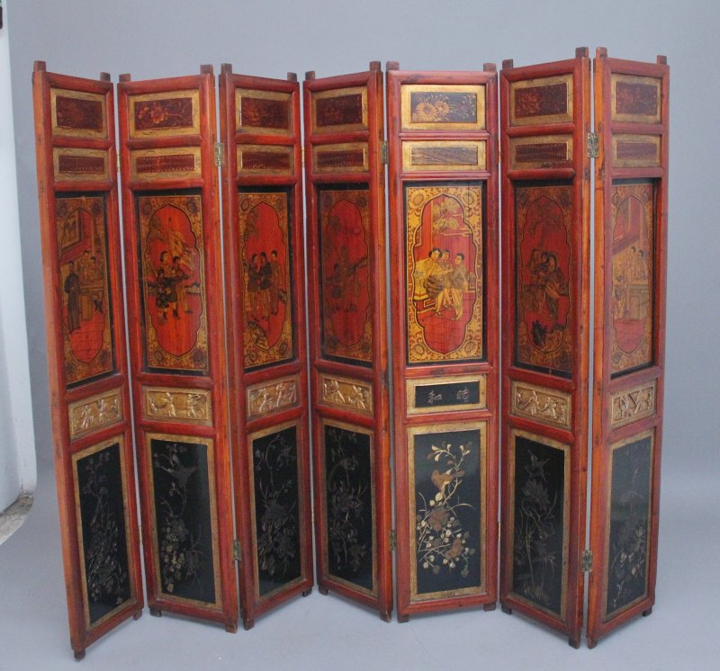 Early 20th Century Chinese folding screen