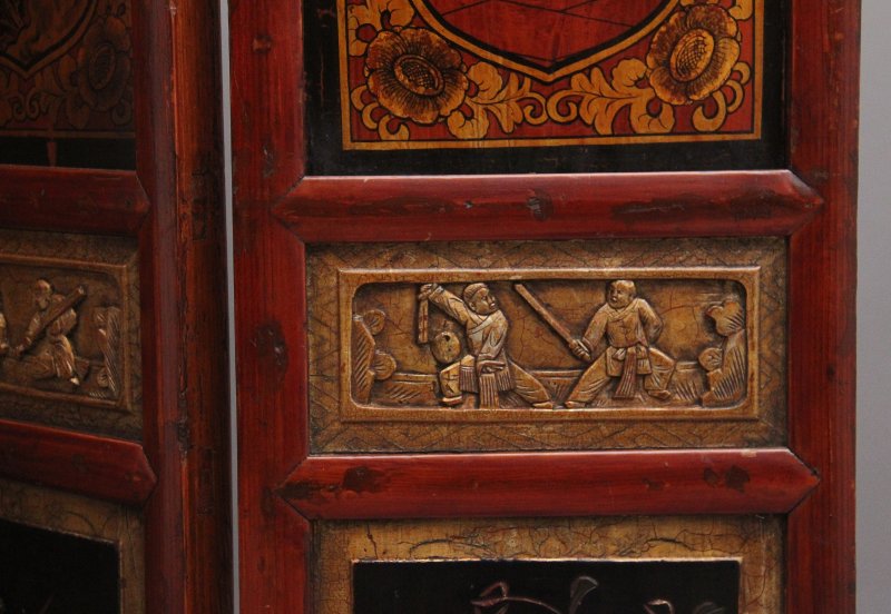 Early 20th Century Chinese folding screen