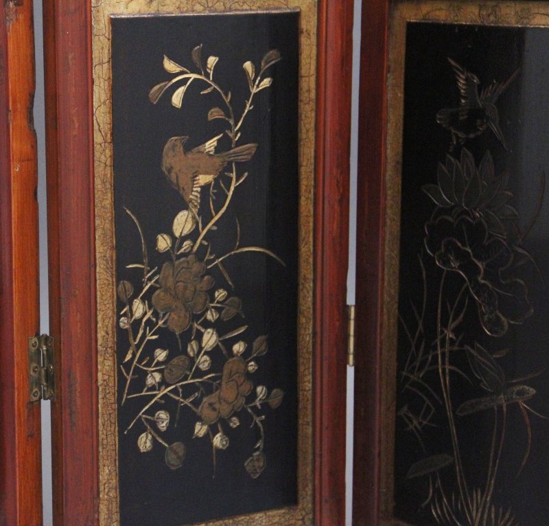 Early 20th Century Chinese folding screen