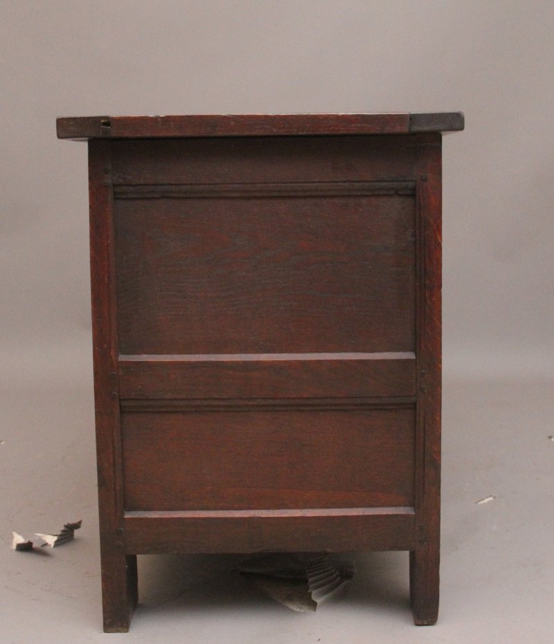 18th Century carved oak mule chest