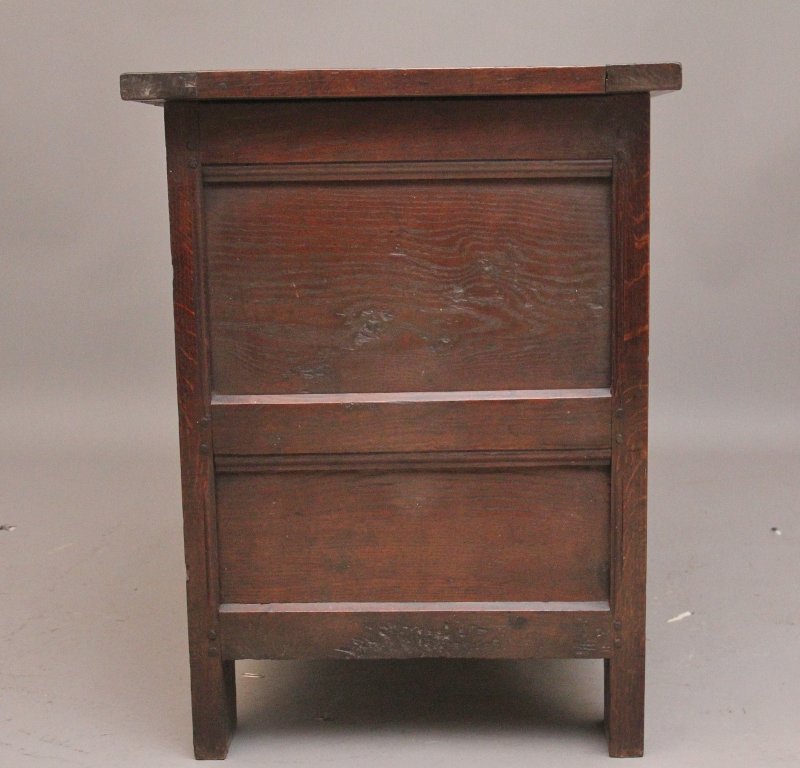 18th Century carved oak mule chest