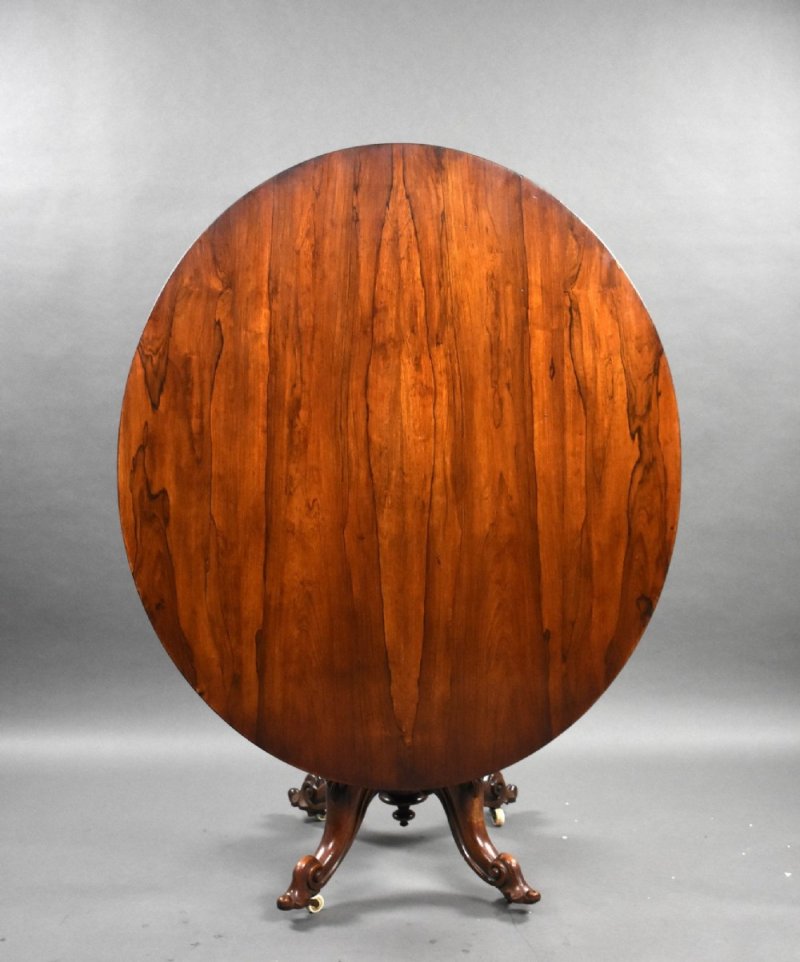Victorian Rosewood Oval Loo Table