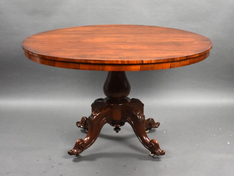Victorian Rosewood Oval Loo Table