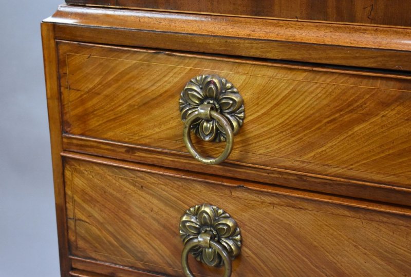 Regency Flame Mahogany Linen Press