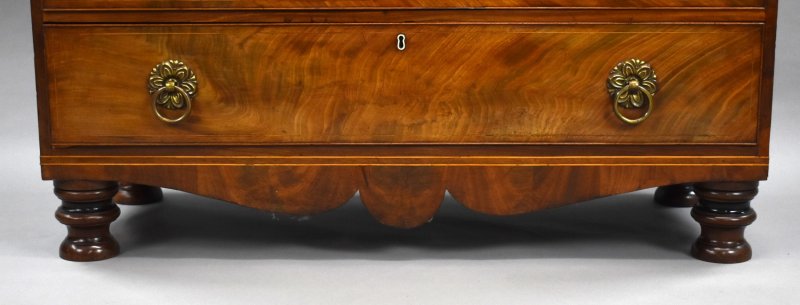 Regency Flame Mahogany Linen Press