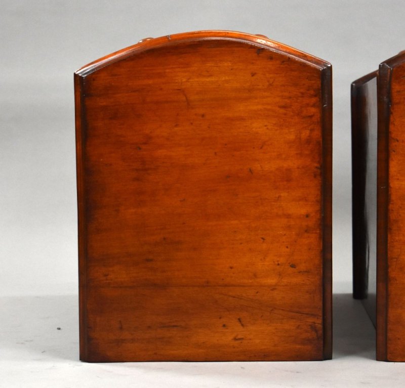 Pair Of Victorian Mahogany Bow Front Bedside Chests