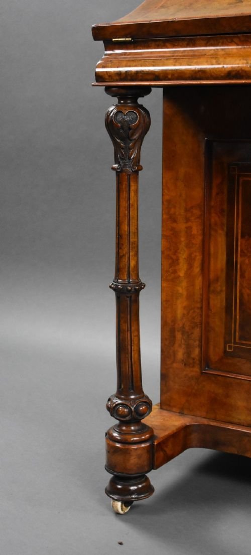 Victorian Burr Walnut Davenport