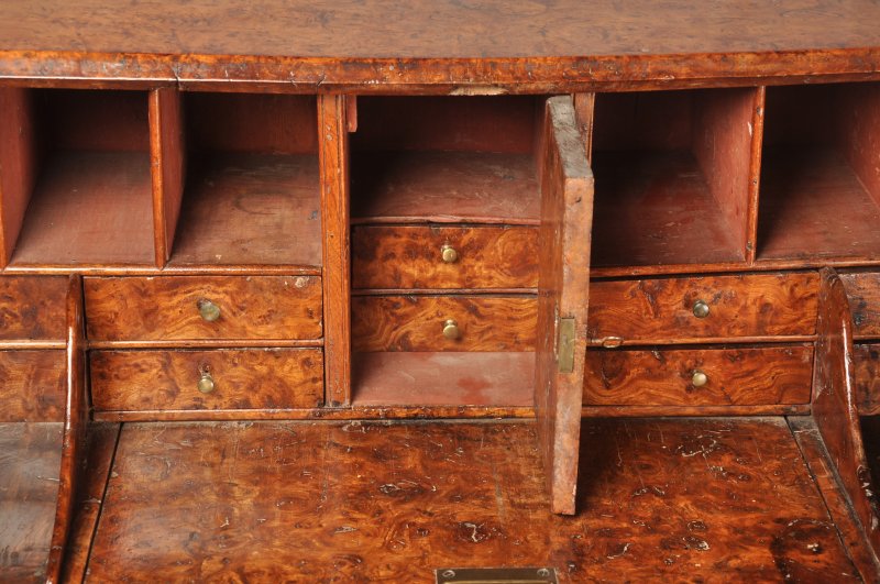 Exceptional Early 18th Century Burr Elm Bureau