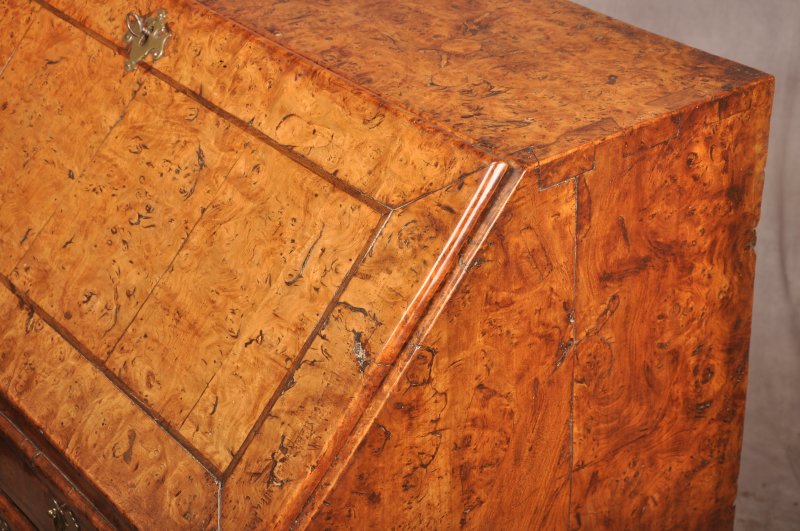 Exceptional Early 18th Century Burr Elm Bureau