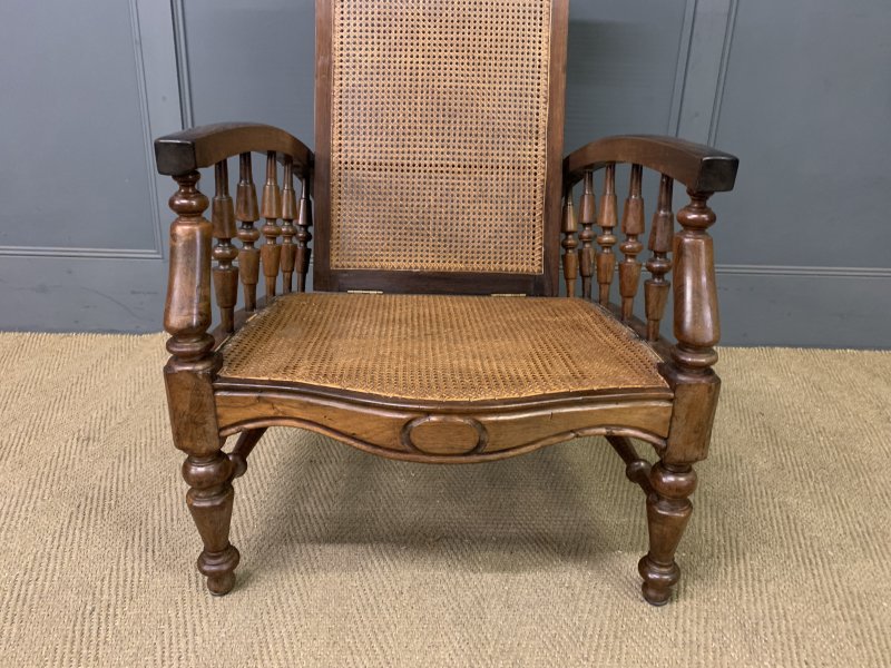 19th Century Colonial Reclining Plantation Chair