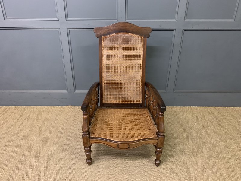 19th Century Colonial Reclining Plantation Chair