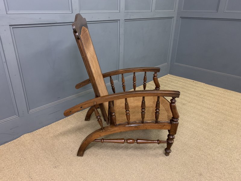 19th Century Colonial Reclining Plantation Chair