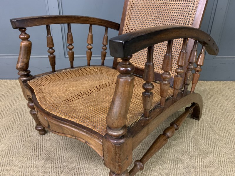 19th Century Colonial Reclining Plantation Chair