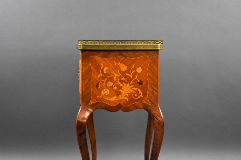 Antique French Marquetry Side Cabinet