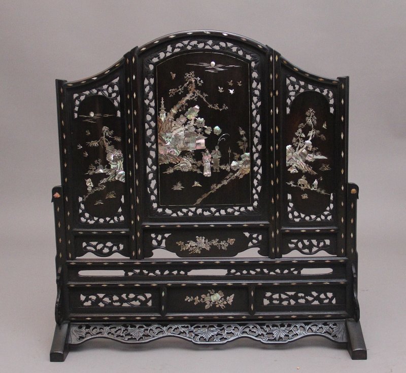 19th Century Chinese table screen