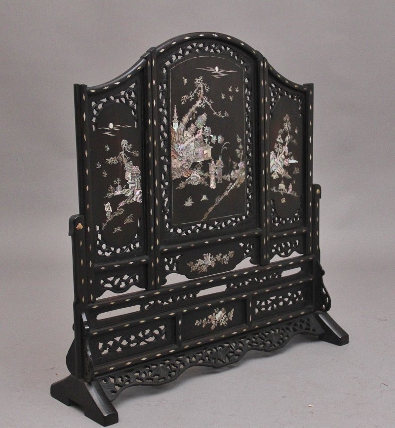 19th Century Chinese table screen