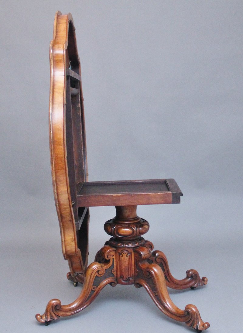 19th Century walnut centre table by Edwards & Roberts