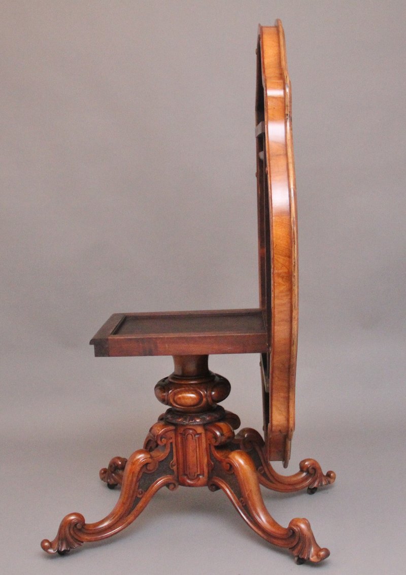19th Century walnut centre table by Edwards & Roberts
