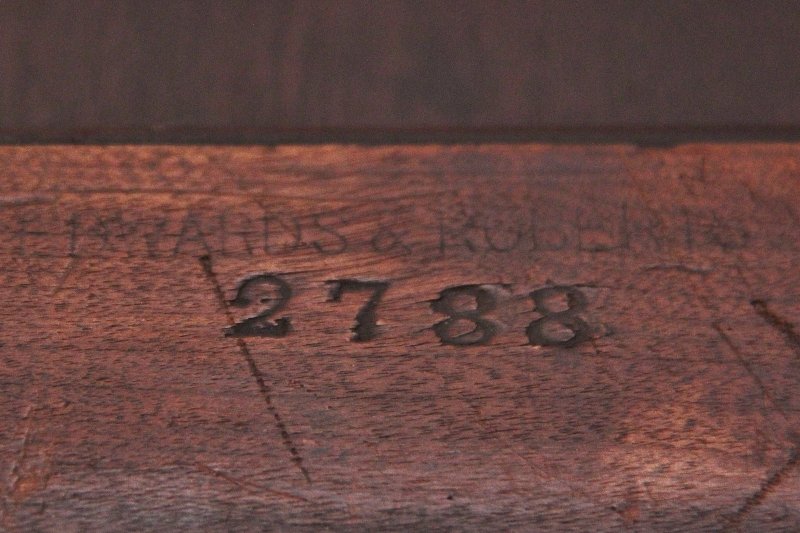 19th Century walnut centre table by Edwards & Roberts