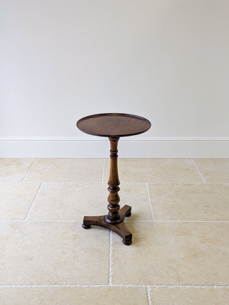 Antique Regency Mahogany and Beech Tilt-Top Wine Table c.1830