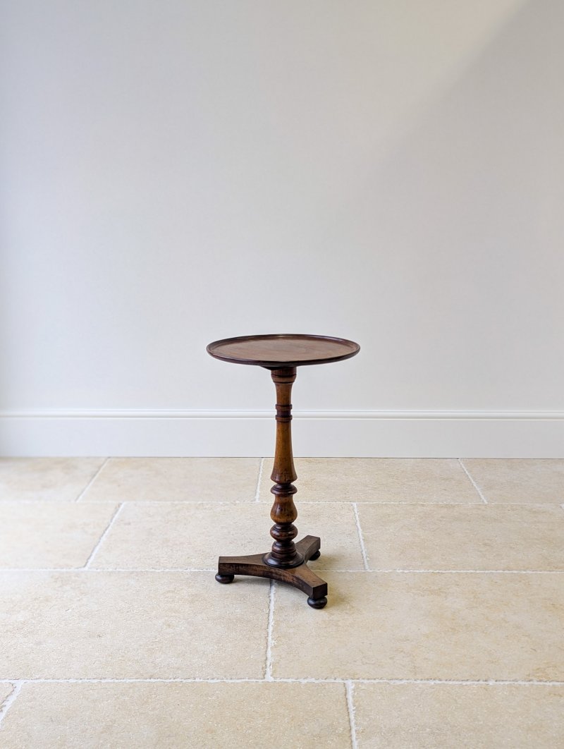 Antique Regency Mahogany and Beech Tilt-Top Wine Table c.1830