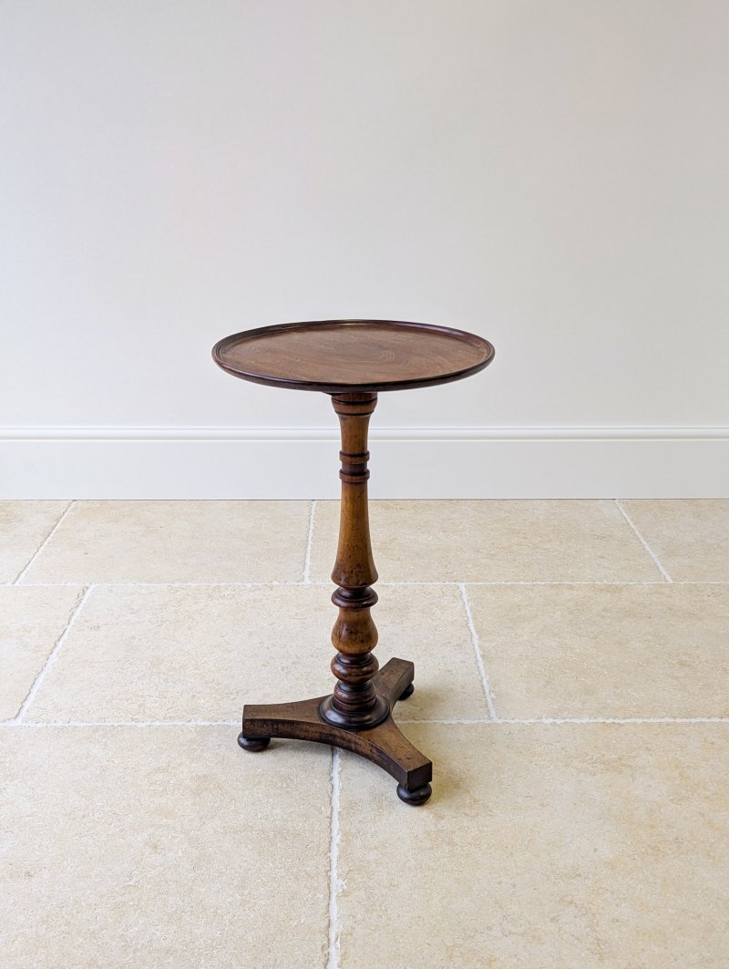 Antique Regency Mahogany and Beech Tilt-Top Wine Table c.1830