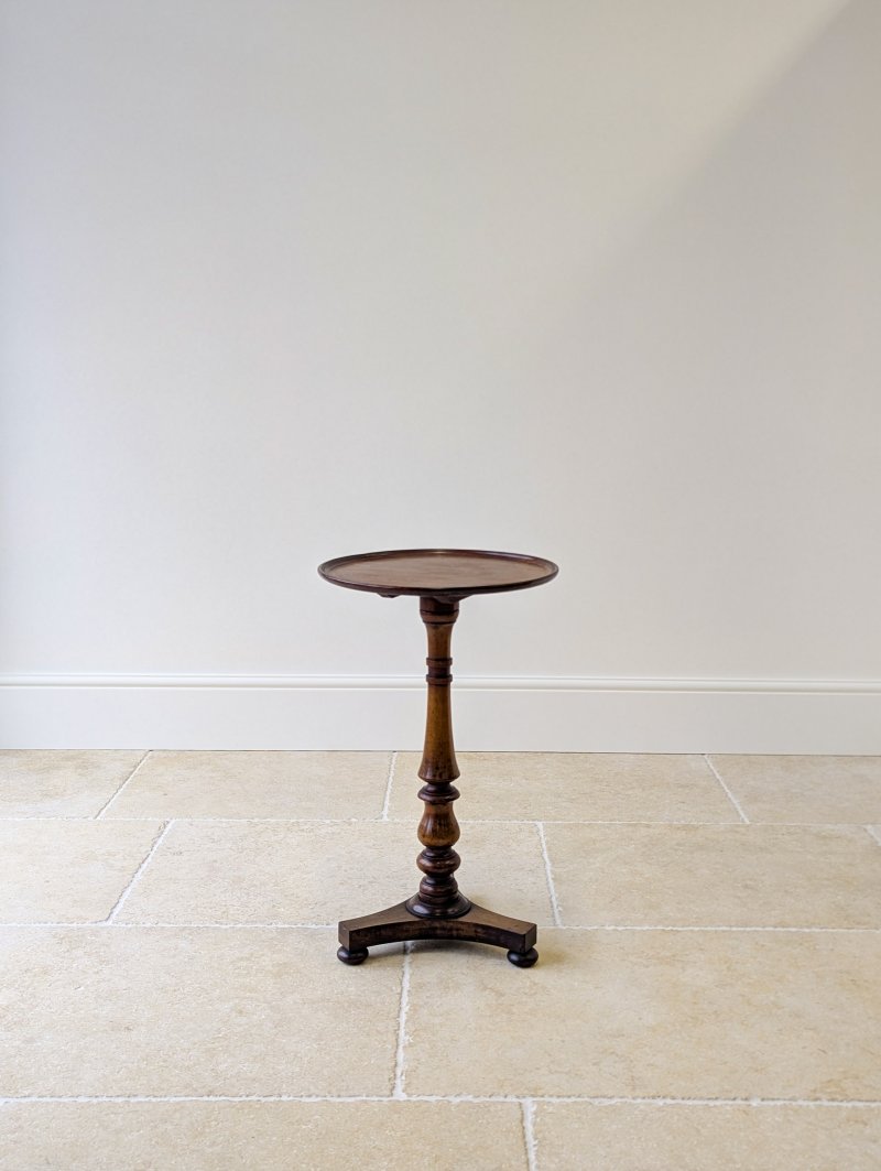 Antique Regency Mahogany and Beech Tilt-Top Wine Table c.1830