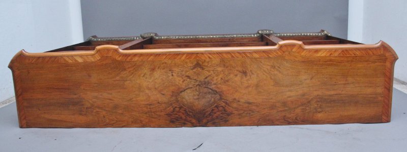 19TH CENTURY WALNUT AND ORMOLU OPEN BOOKCASE BY JOHNSTONE AND JEANES