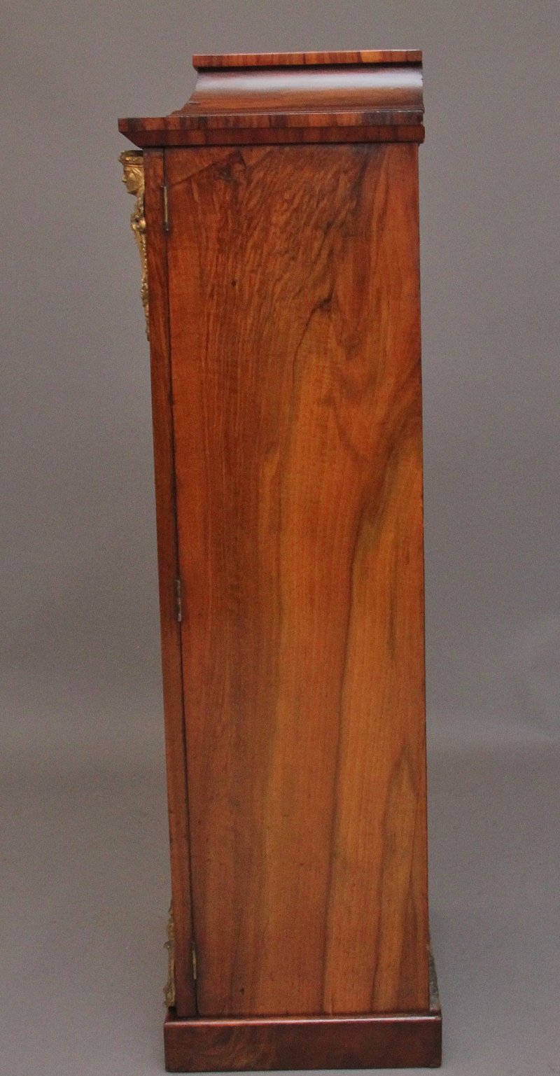 19th Century walnut & marquetry Wellington chest