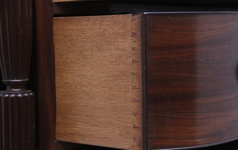 19th Century mahogany bowfront chest of exceptional quality