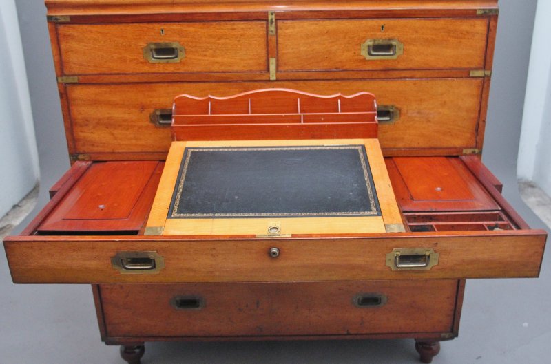 19th Century mahogany military chest