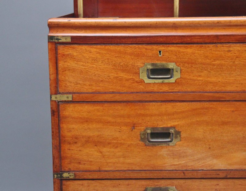 19th Century mahogany military chest