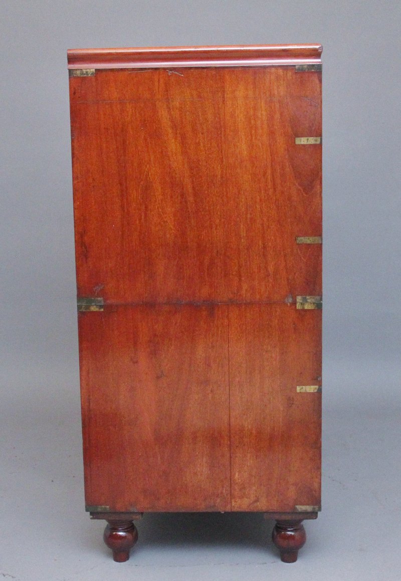 19th Century mahogany military chest