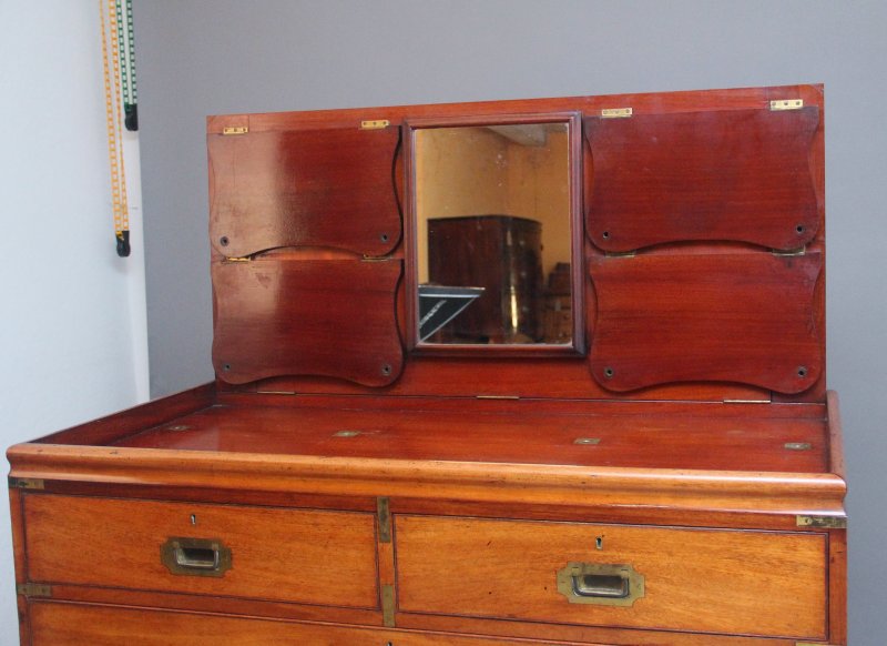 19th Century mahogany military chest