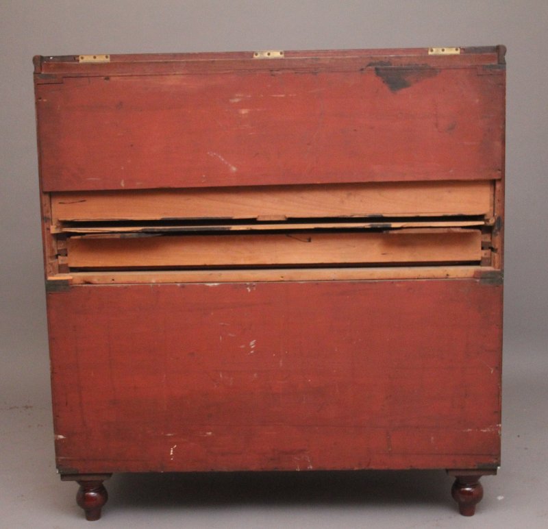 19th Century mahogany military chest