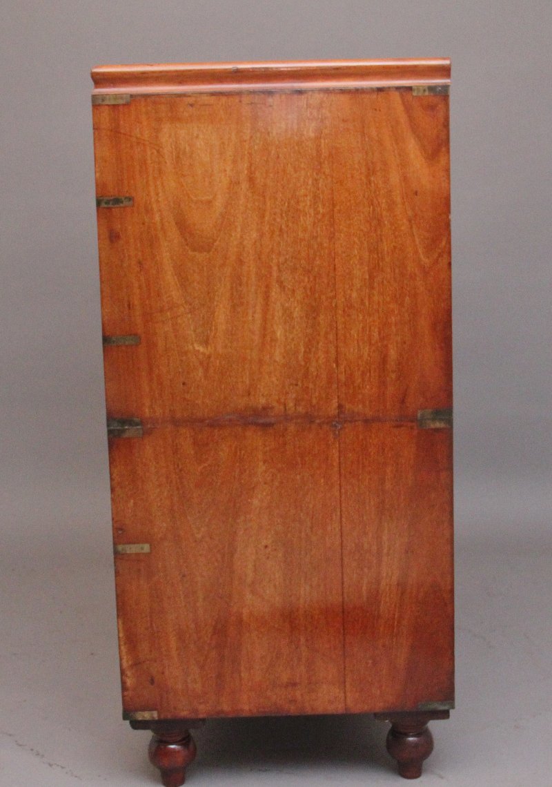 19th Century mahogany military chest