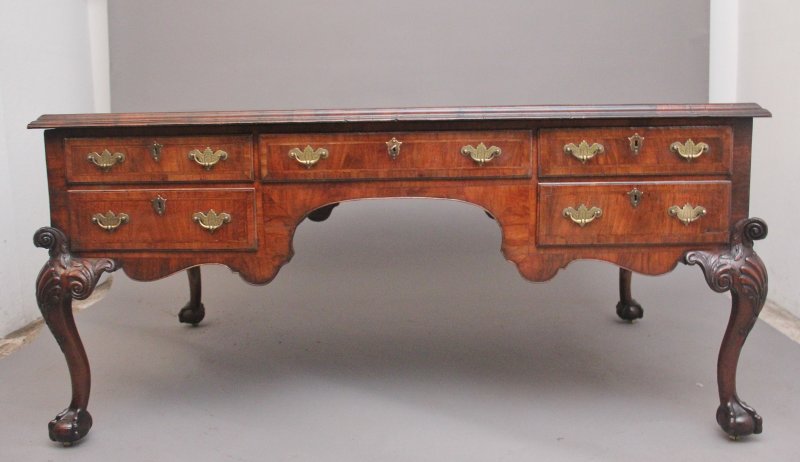 19th Century walnut partners desk