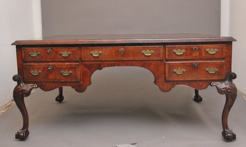 19th Century walnut partners desk