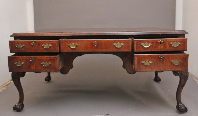 19th Century walnut partners desk