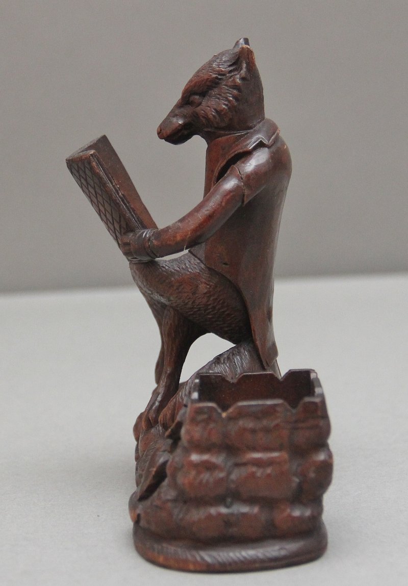 19th Century black forest carving of a fox