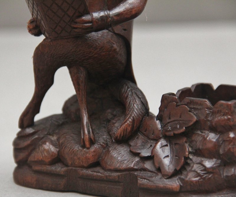 19th Century black forest carving of a fox