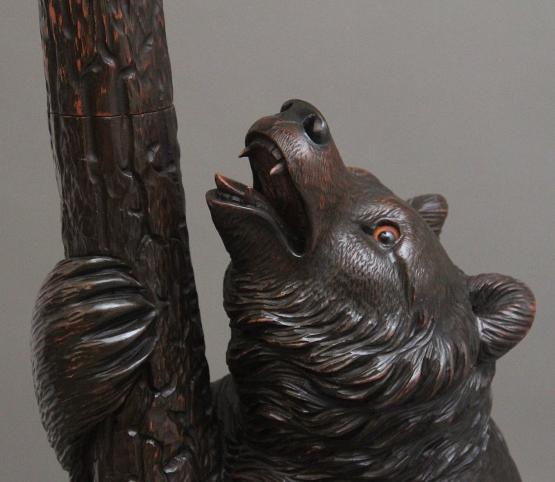 19th Century black forest bear hall stand