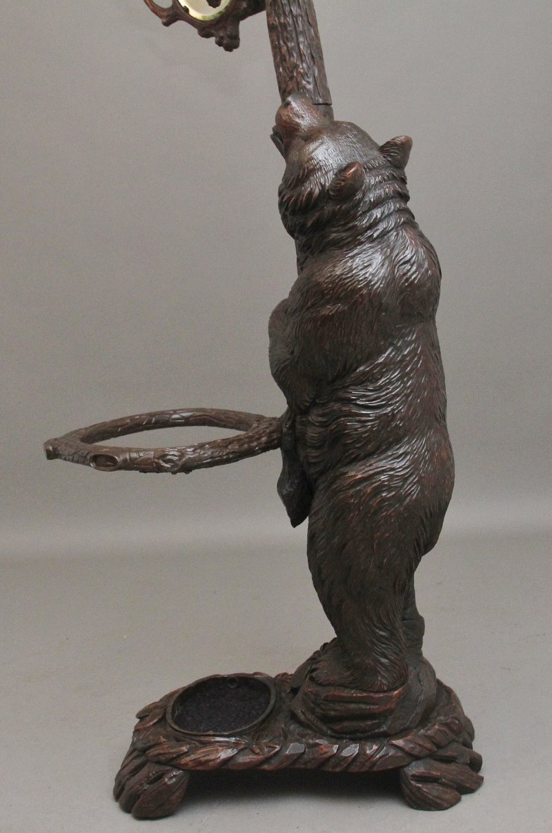 19th Century black forest bear hall stand