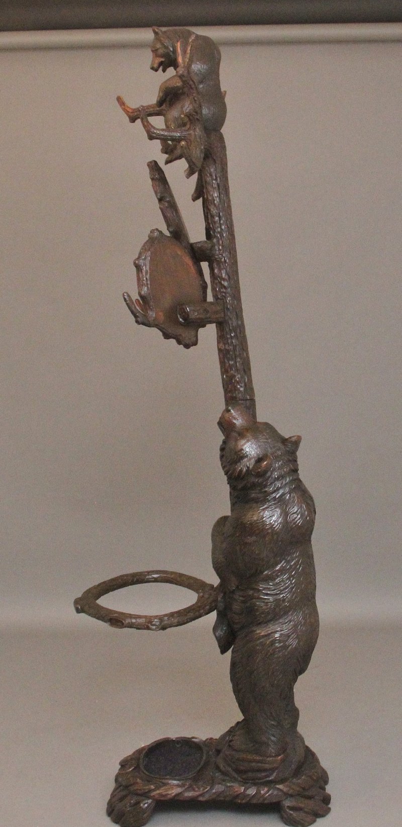 19th Century black forest bear hall stand