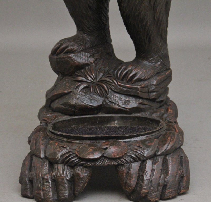 19th Century black forest bear hall stand