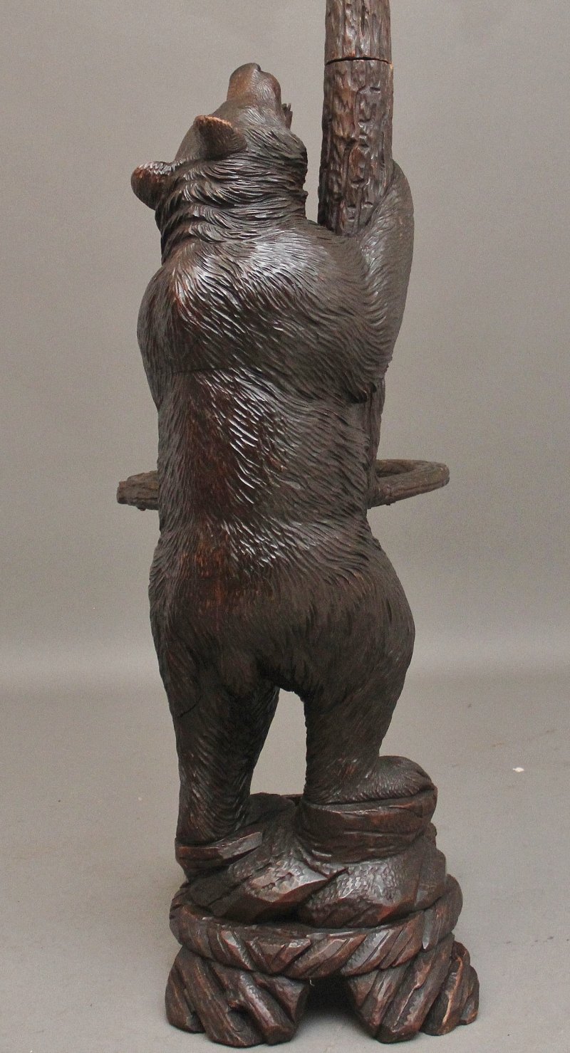 19th Century black forest bear hall stand