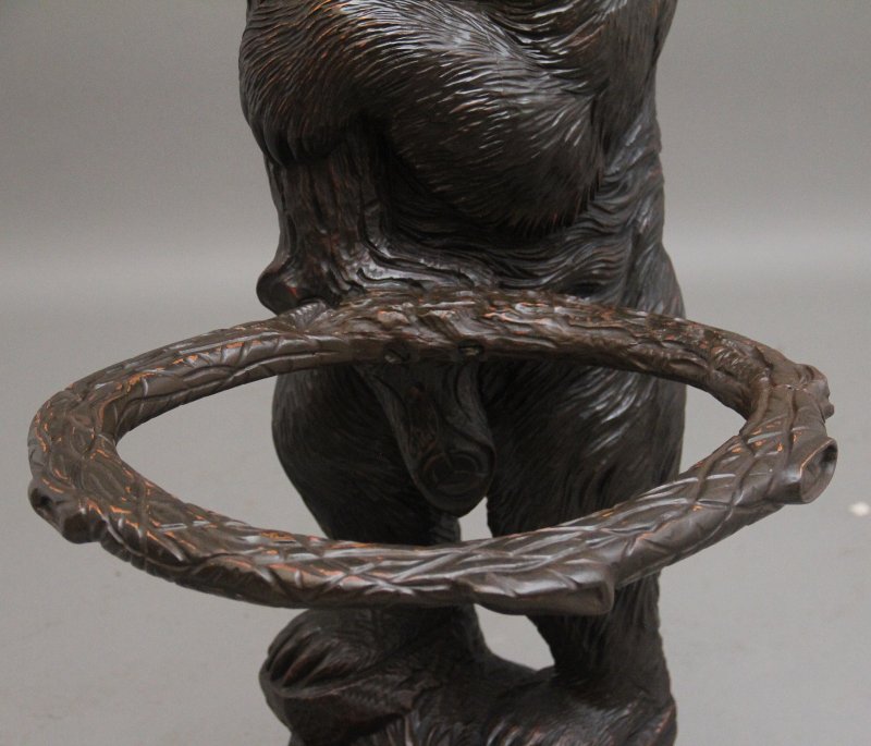 19th Century black forest bear hall stand